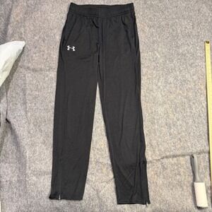 Under Armour Mens HeatGear Loose Fit Joggers Black Ankle Zip Pants Large SKU 302
